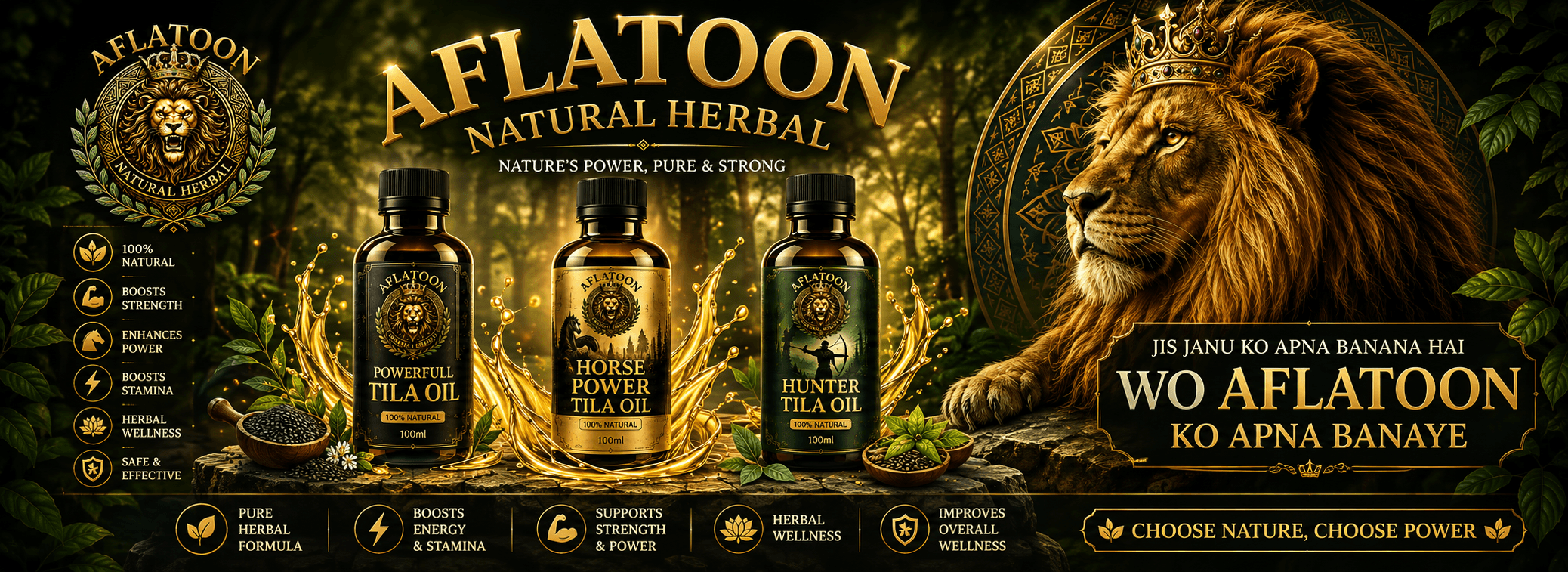 Aflatoon Natural Herbal botanical ingredients